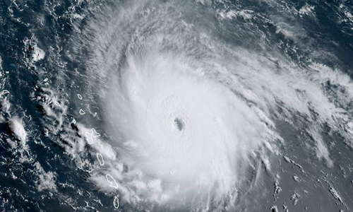Ojo del huracán Irma