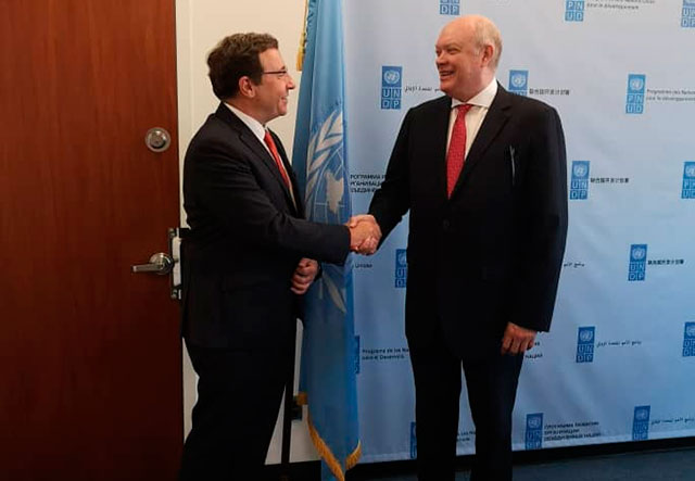 Sostiene Rodrigo Malmierca encuentros con directivos de la ONU 