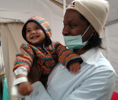 Colaboradora médica cubana