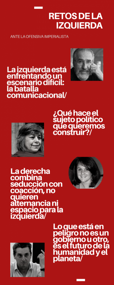 Infografía sobre representantes de la izqierda latinoamericana