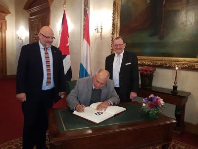 Ministro de Cultura de Cuba de visita en Luxemburgo 