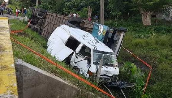 La camioneta Mitsubishi l300 de color blanco.