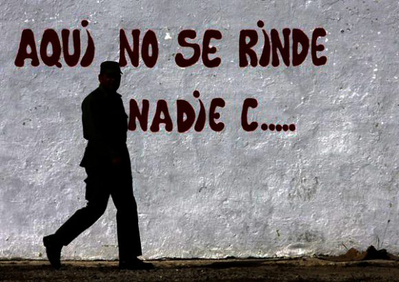 ¡Aquí no se rinde nadie! Foto: Ismael Francisco. ¡Aquí no se rinde nadie! Foto: Ismael Francisco.