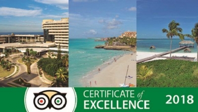 Reconocen a 15 instalaciones de Meliá Cuba por su excelencia 