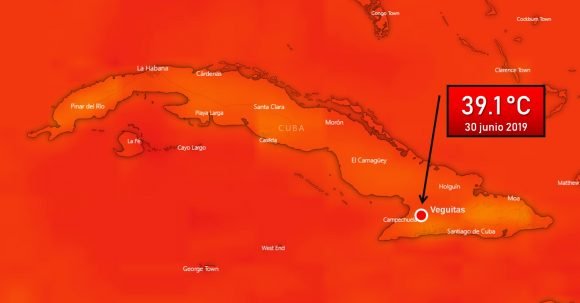 Imagen alegórica al nuevo récord de calor en Cuba: 39.1 grados Celsius Imagen alegórica al nuevo récord de calor en Cuba: 39.1 grados Celsius