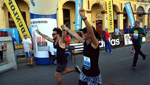 Participantes en la cuarta edición de la Carrera por Nelson Mandela