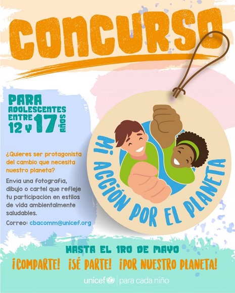 Convoca Unicef a concurso por el Día Mundial del Medioambiente