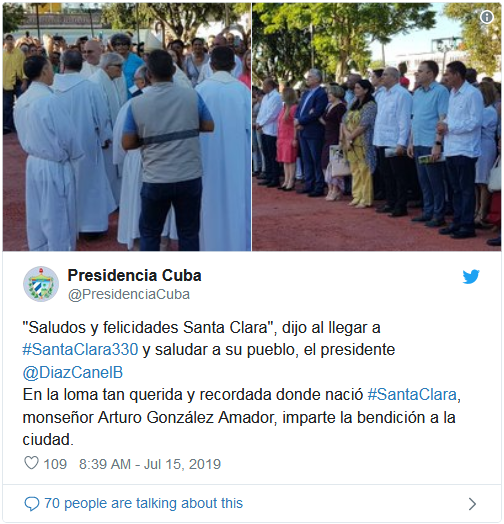 Miguel Díaz-Canel Bermúdez a su entrañable Santa Clara Miguel Díaz-Canel Bermúdez a su entrañable Santa Clara