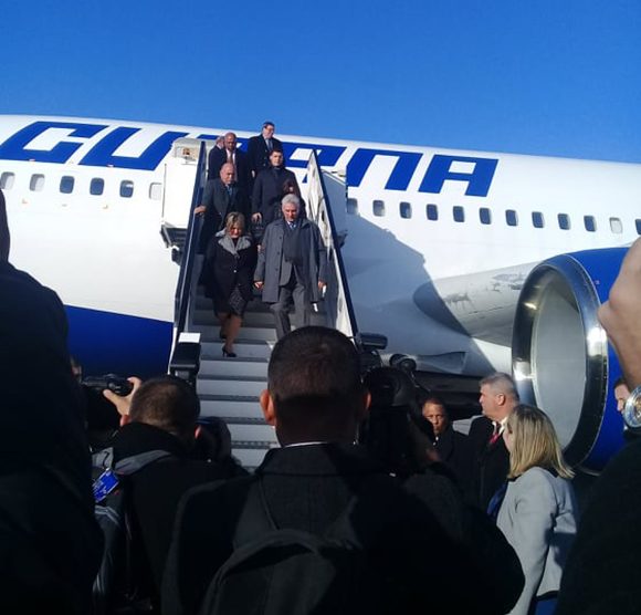 Díaz-Canel llega a Irlanda en visita oficial