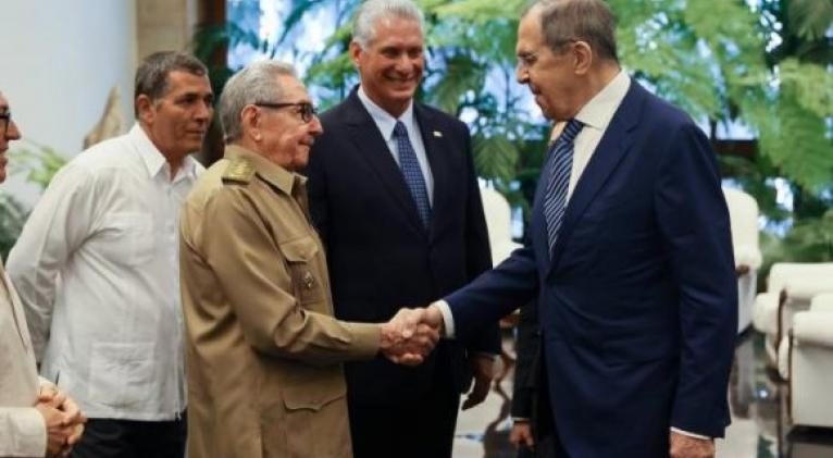 Raúl Castro y Díaz-Canel reciben a Canciller ruso Serguéi Lavrov Raúl Castro y Díaz-Canel reciben a Canciller ruso Serguéi Lavrov