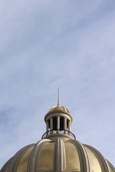 La cúpula del Capitolio en el cielo de La Habana.