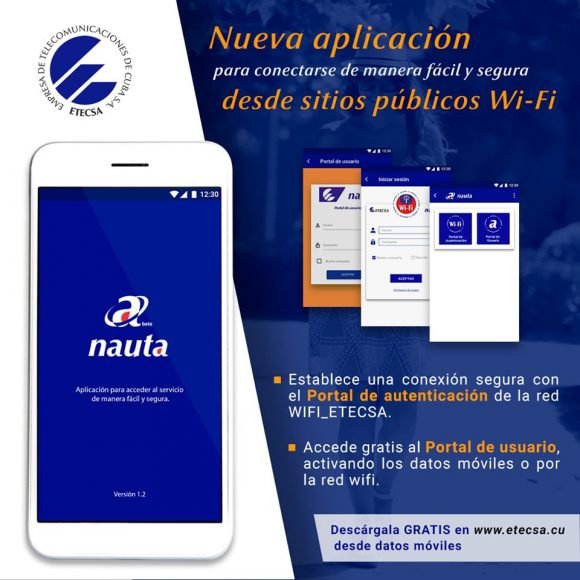 Nueva aplicación de ETECSA ofrece conexión segura desde sitios públicos WiFi