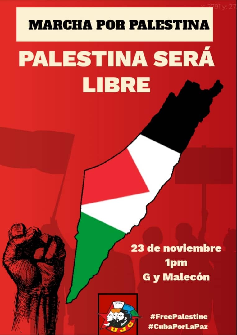 Movilización a favor de Palestina