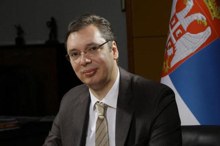 El presidente de Serbia, Aleksandar Vucic