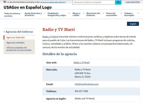 Descripción de radio y tv Martí Descripción de radio y tv Martí