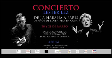 De La Habana a París, un obsequio musical en honor a Edith Piaf