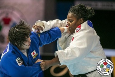 En Osaka otra vez Idalys Ortiz se vio las caras ante las rivales japonesas, entre las pocas que han logrado vencerla en los últimos años. Foto: IJF.